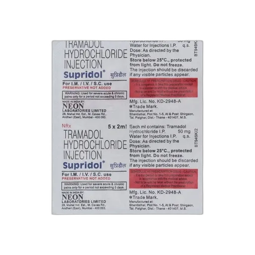 supridol 100mg injection 2 ml